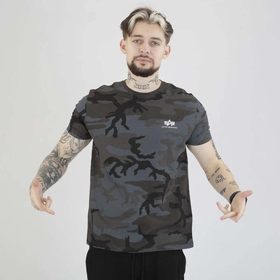 Koszulka Alpha Industries Back Paint 128507C czarna camo