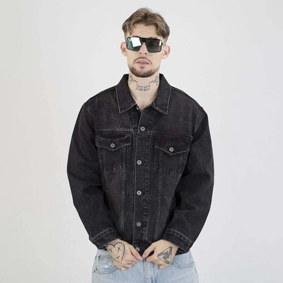 Kurtka Prosto Civil czarna sprana jeans