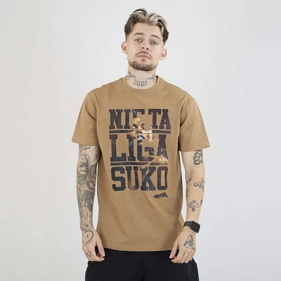 Koszulka Motive Nie Ta Liga Smoke kawa