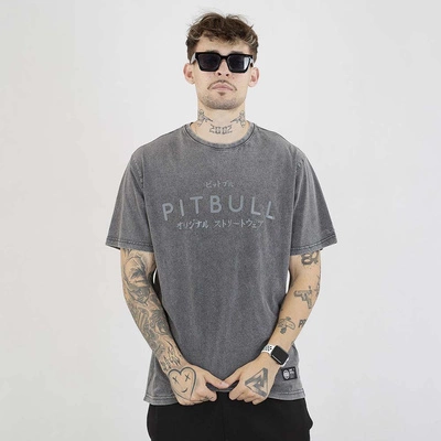 Koszulka Pit Bull Mt.Fuji washed szara