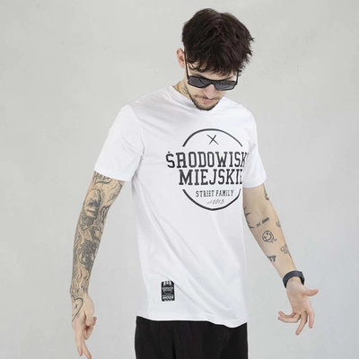Koszulka Środowisko Miejskie Theme biało czarna