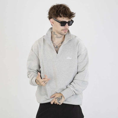 Bluza Prosto Crewneck Essential Half Zip szara