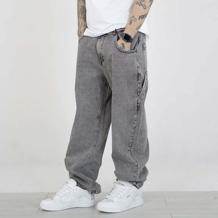 Spodnie Baggy I8 Denim BAG95 szare