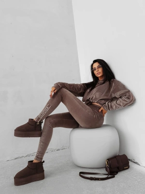 Komplet dresowy Olavoga Velvet Aura beżowy