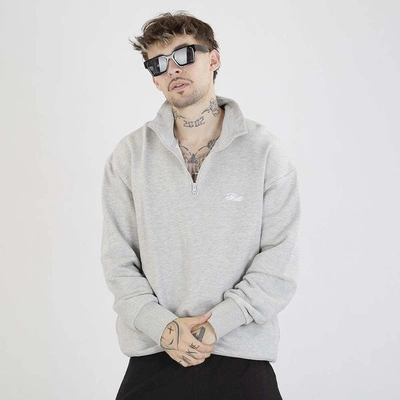 Bluza Prosto Crewneck Essential Half Zip szara