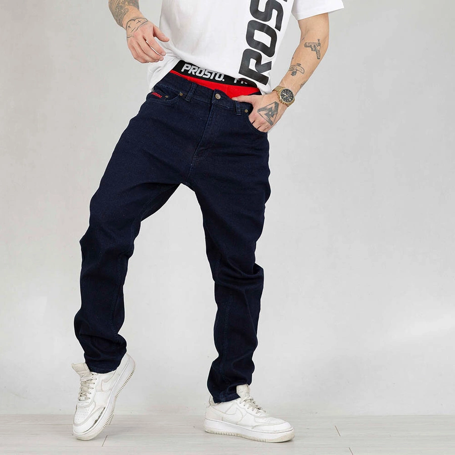 Spodnie Prosto Pocklog navy jeans