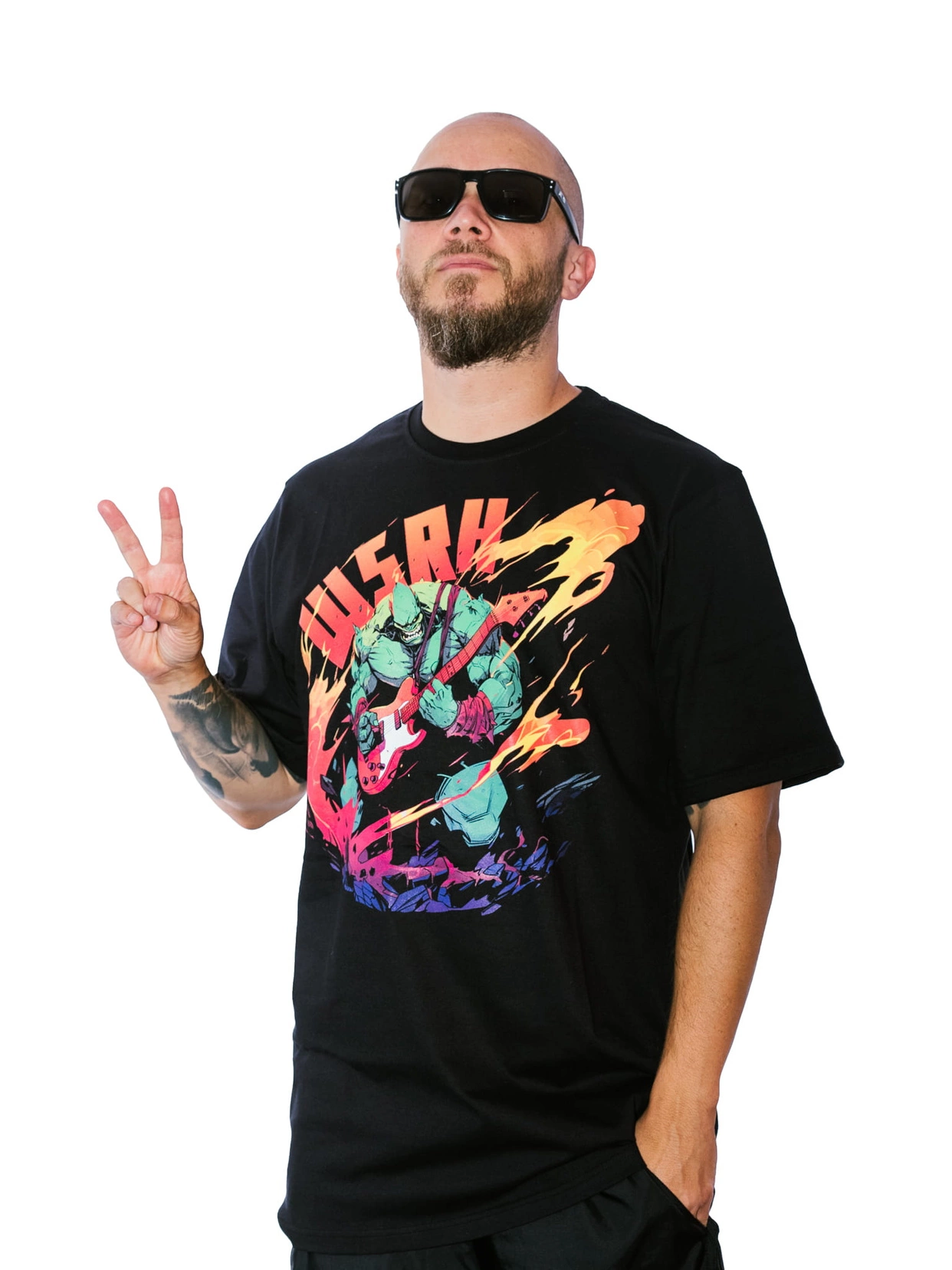 Koszulka WSRH Music Monster czarna