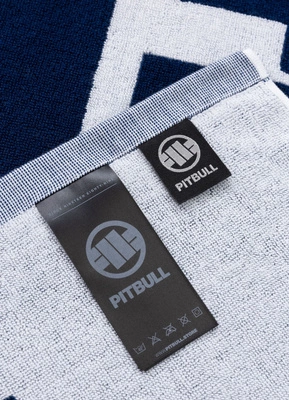 Ręcznik Kąpielowy Pit Bull Jacquard Gym Hilltop granatowo biały