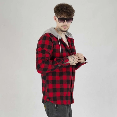 Koszula Pit Bull Flanelowa Woodson czerwono czarna