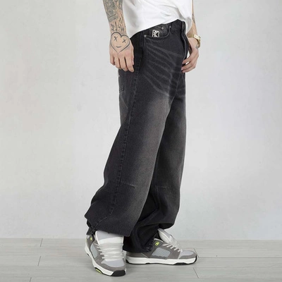 Spodnie Karl Kani Og Washed Denim Baggy 60080015 szare