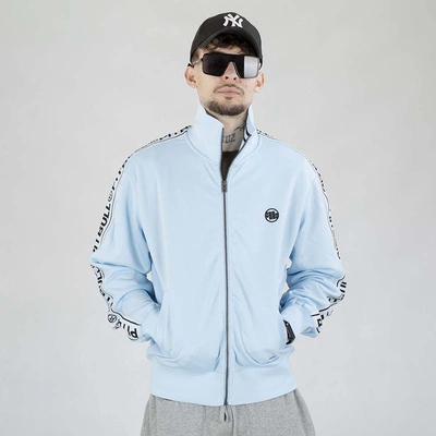 Bluza Pit Bull Crewneck Zip Tape Logo błękitna