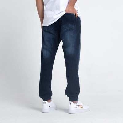 Smoke Story SKIN Jogger Slim Jeans z dziurami Dark