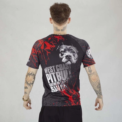 Koszulka Sportowa Pit Bull Rashguard Blood Dog II czarna