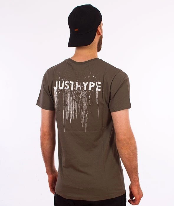 Hype-Disheleved T-Shirt Khaki