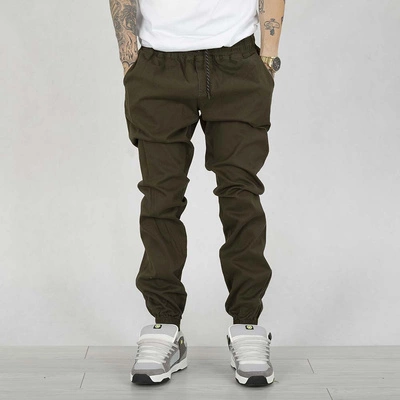 Spodnie Jogger Jigga Wear Crown oliwkowe