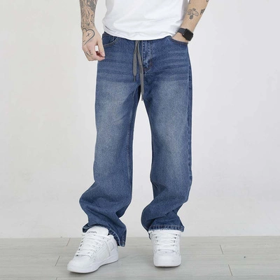 Spodnie Baggy Prosto Tarmac niebieskie