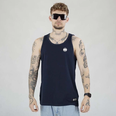 Tank top Pit Bull Slim Fit Small Logo ciemny granatowy