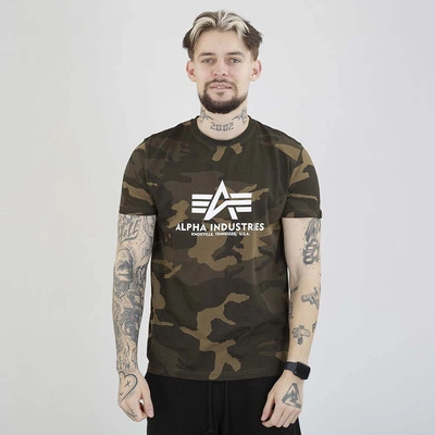 Koszulka Alpha Industries Basic 100501C oliwkowa camo