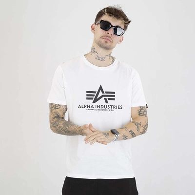 Koszulka Alpha Industries Basic 100501 biała czarna