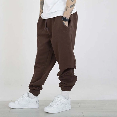 Spodnie dresowe Prosto Rony brązowe