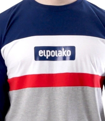 El Polako-3EP CUT Longsleeve Granatowo Szary