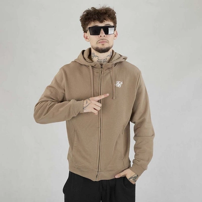 Bluza Hoodie ZIP SikSilk Essentials brązowa