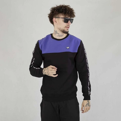 Bluza Patriotic Crewneck Cls Pelt Tape czarno fioletowa