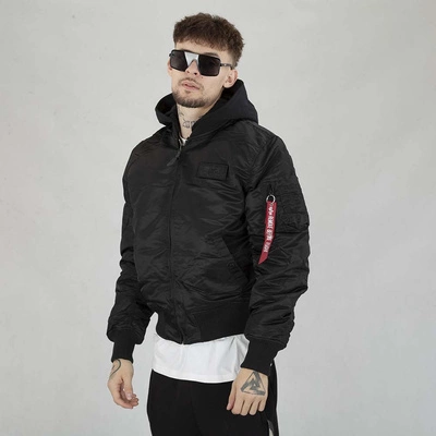 Kurtka Alpha Industries MA-1 ZH Back Print 128113 czarno kolorowa