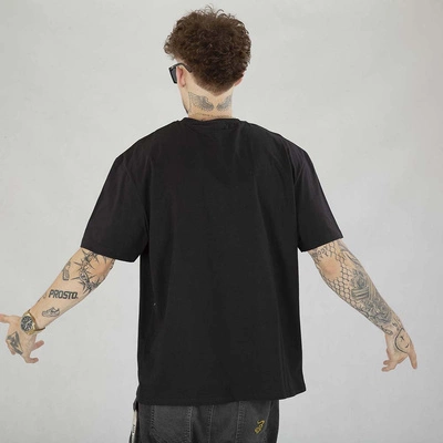 Koszulka SikSilk Crest Oversized SS-22550 czarny