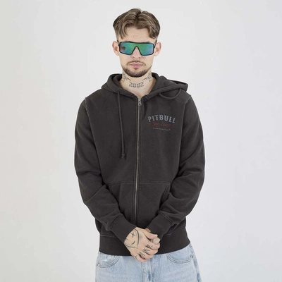 Bluza Pit Bull Hoodie ZIP Strenght & Respect sprana grafitowa
