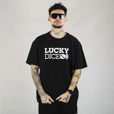 Koszulka Lucky Dice Baggy LD Classic czarna