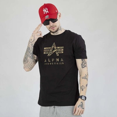 Koszulka Alpha Industries Camo Puff 146506 czarna