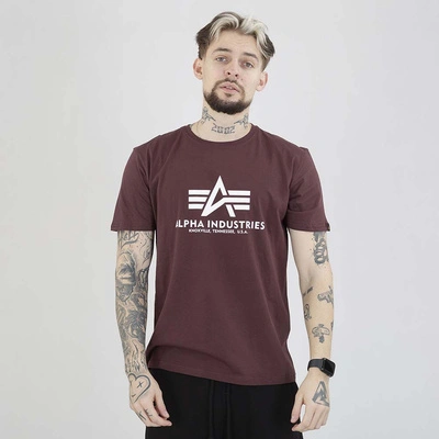 Koszulka Alpha Industries Basic 100501 bordowa