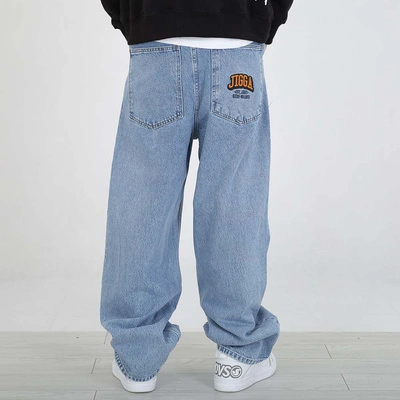 Spodnie Baggy Jigga Wear New Outline Super Baggy Jeans blue