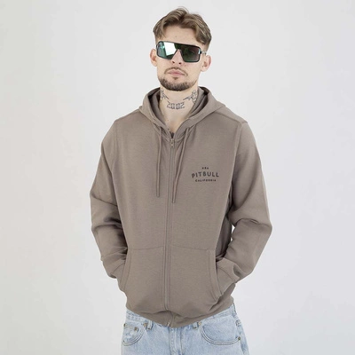 Bluza Pit Bull Hoodie Zip Sampson szarobeżowa