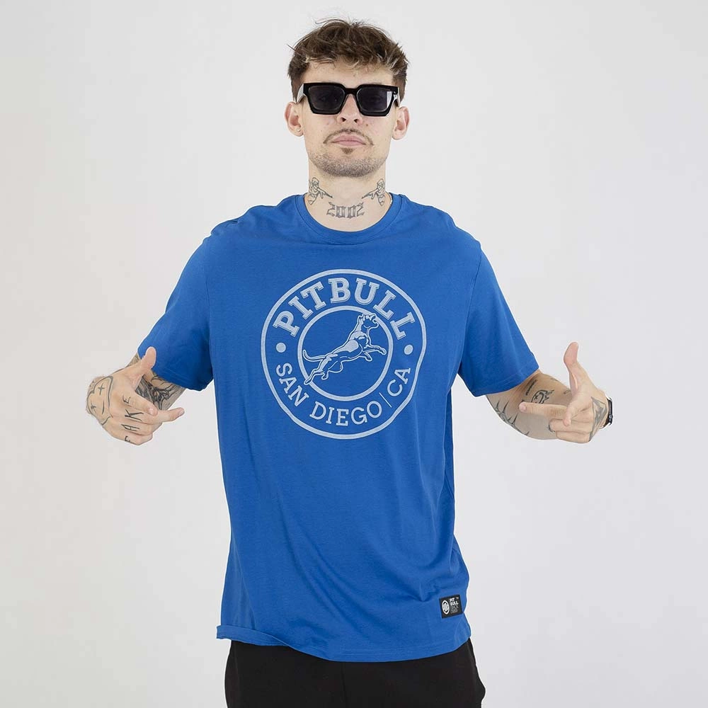Koszulka Pit Bull San Diego Ca niebieska