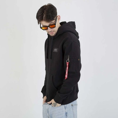 Bluza Alpha Industries Hoodie Back Print 178318 czarna