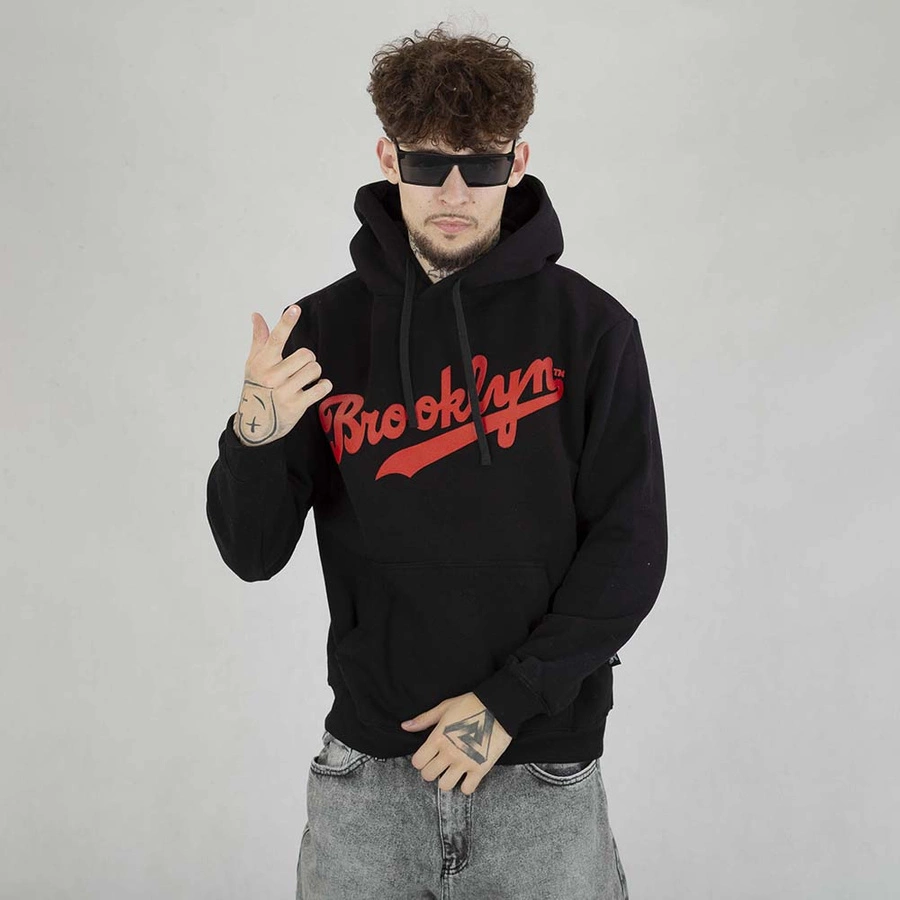 Bluza Hoodie Red Eyes Brooklyn czarna