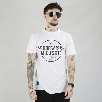 Koszulka Środowisko Miejskie Theme biało czarna