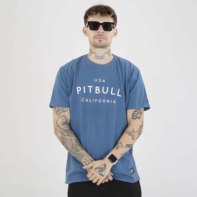 Koszulka Pit Bull Slim Fit USA Cal niebieska