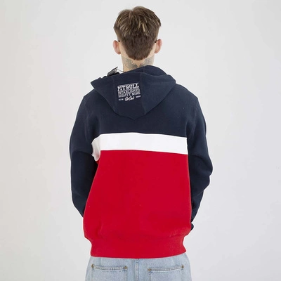 Bluza Pit Bull Hoodie Gibson granatowa czewona