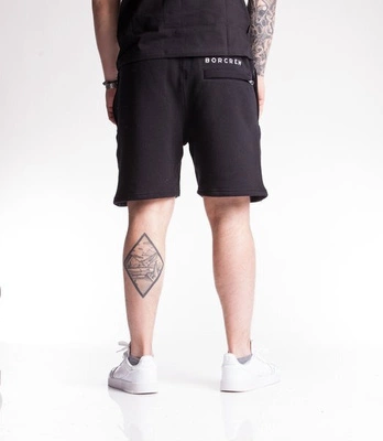 Biuro Ochrony Rapu CLASSIC BORCREW Krótkie Spodnie Dresowe Czarny