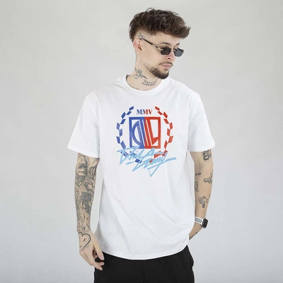 Koszulka Diil Laur Gang biała błękinta