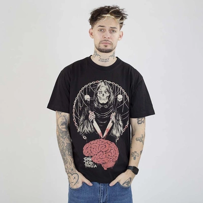 Koszulka Brain Dead Familia Mózg czarna