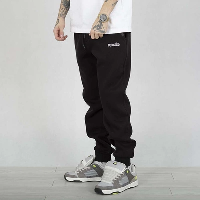Spodnie Dresowe El Polako Slim Fit Small Haft czarne