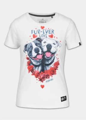 Koszulka Pit Bull Fur Ever Love biała