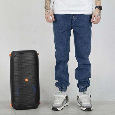 Spodnie Jogger Lucky Dice Dice średni niebieski