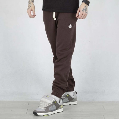 Spodnie Dresowe Jigga Wear Black Crown brązowe