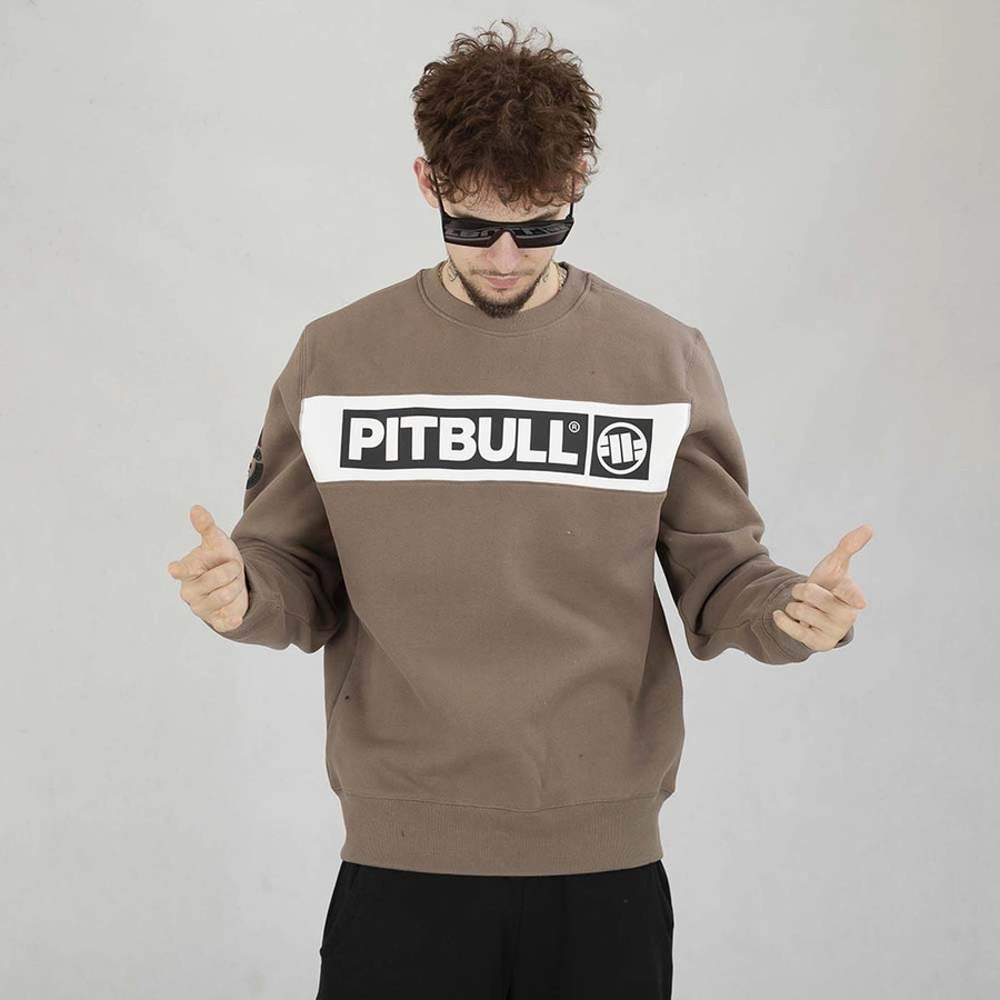 Bluza Crewneck Pit Bull Sherwood brązowa