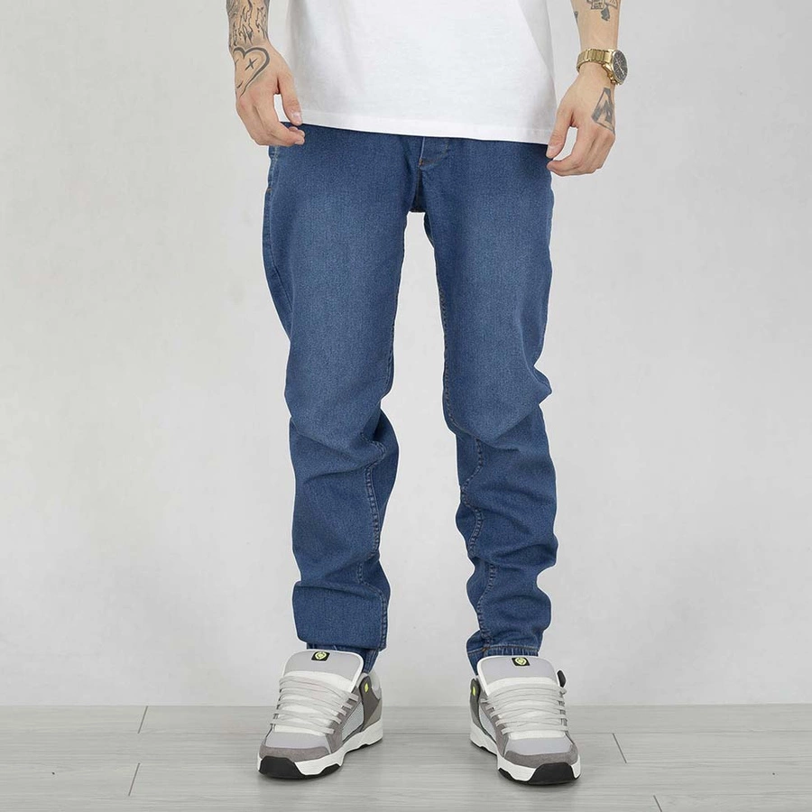 Spodnie Jogger Jigga Wear Crown Jeans niebieskie